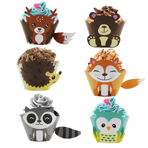 Animal Monkey Zebra Dinosaur Sheep Squirrel CupCake Jungle S