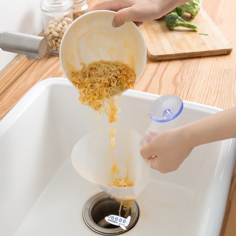 Kitchen Self-standing Drain Sink Leftovers Soup Juice Separa
