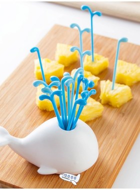 Fruit Fork Mini Cartoon Children Snack Cake Dessert Food Fru