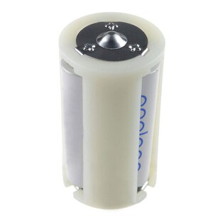 4PCS Translucent AA to Size D Battery Converter Adapter Case