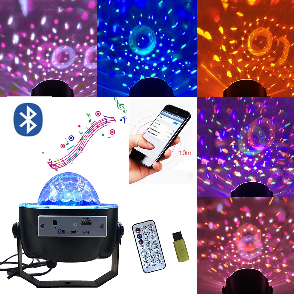 LED Stage Light Music Player Carnival Party Prom Bluetooth M