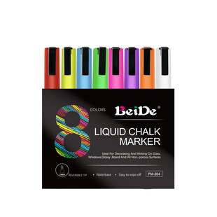 Liquid Chalk Markers, 8 Pack of Neon Chalk Pens, For Nonporo