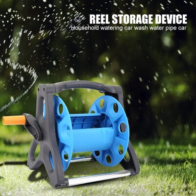 Garden Hose Reel Holder Rack Pipe Storage Cart Gardening Wa