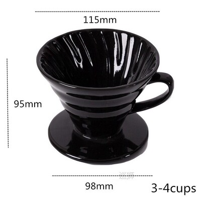 Ceramic Coffee Dripper Engine V60 Style Coffee Drip Filter C