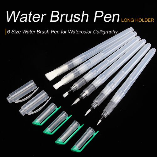 Bianyo 6PCS Portable Paint Brush Water Color Brush Pencil S