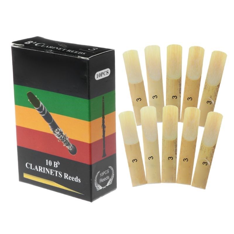 10pcs/set Bb Clarinet Reeds Traditional Bamboo Reed Strength