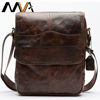 MVA Men's Genuine Leather Bag Crossbody Bags for Men Messen