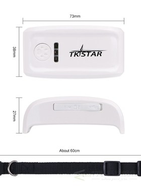 TKSTAR Pet GPS Tracker TK909 with SIM Card Waterproof Realti