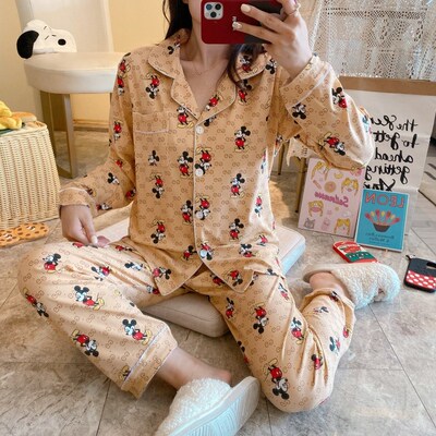 Pajamas set pyjamas ladies Nightwear Women Pijamas Cotton
