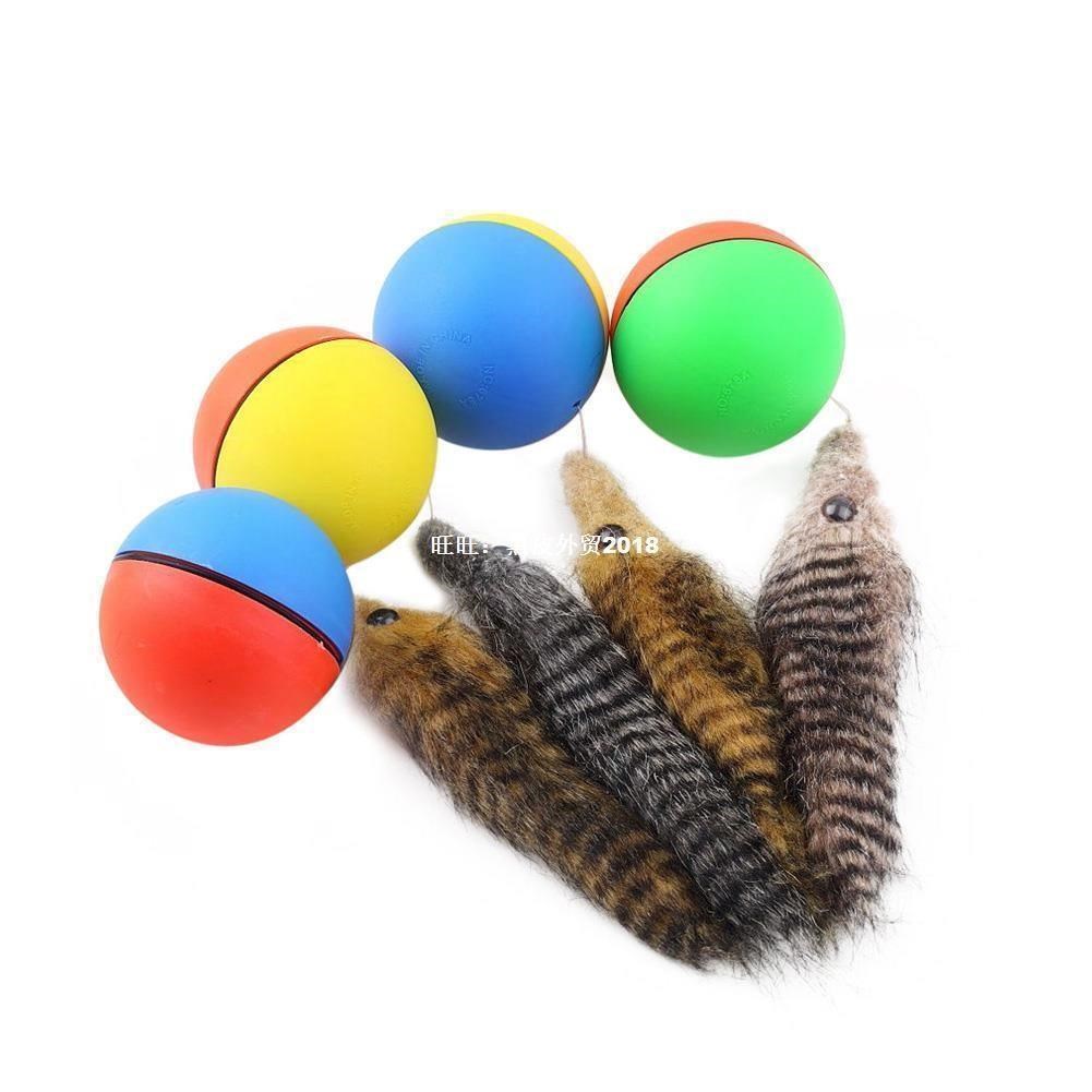 -1Pcs  Toys Beaver Weasel Rollin Motor Ball Toy for Pet