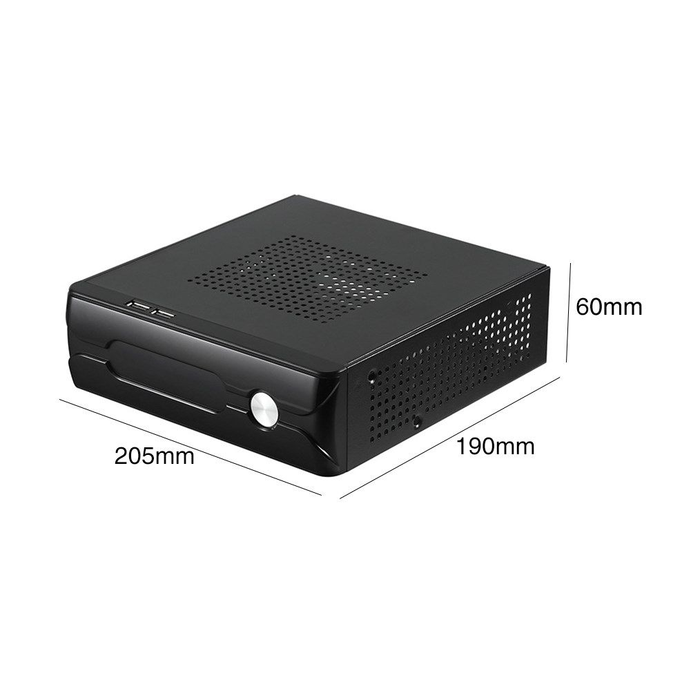 Host With Radiator Hole Computer Case HTPC Horizontal Gaming