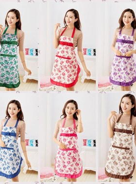 Summer Bow Flower Cute and Fashionable Apron 6 Color Styles