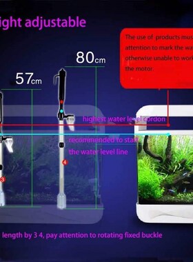 Battery Gravel Vacuum Cleaner Aquarium Fish Tank Cleaning