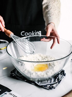 4600ml Large Capacity Tempered Glass Bowl Heat-resistant Mic