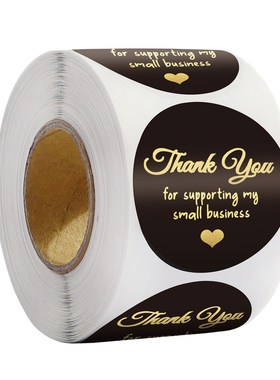50-500pcs Thank You Stickers Labels Seals Thank You for Supp