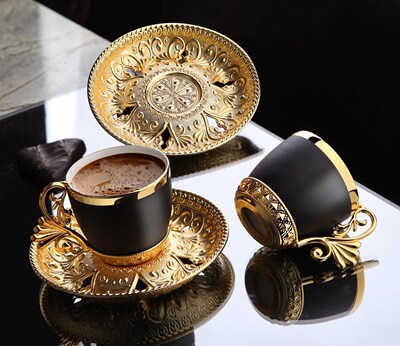 12 Pieces Turkish Coffee s Espresso Porcelain Demitasse  Sau