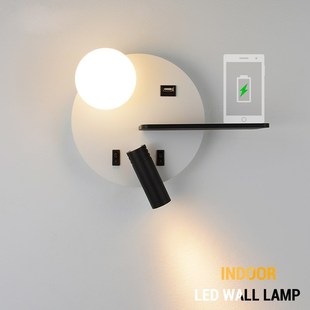 LED wall Light with switch Bedroom indoor lighting side Wall