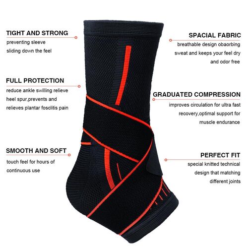 Pressurizable Protection Foot Bandage Ankle Support Brace