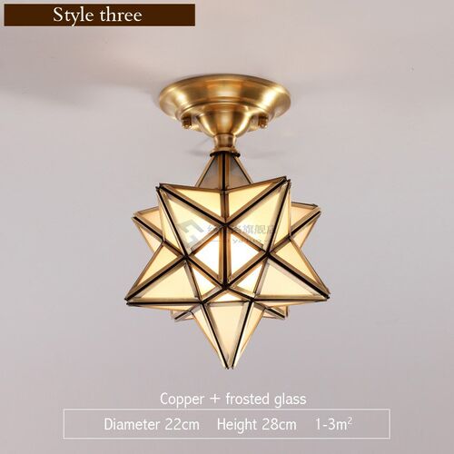 Post-modern Creative Copper Ceiling Lamp Luxury Light Hall L