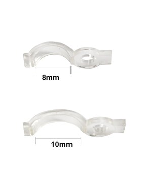 50Pcs/bag Mounting Brackets 8mm 10mm Fixing Clip Connector f