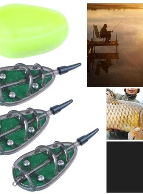 30g 40g 50g Fishing Feeder Carp Lead Sinker Lures Bait Holde