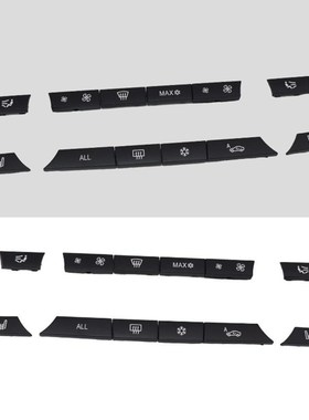 12pcs Button Key Caps A/C Heater Switch Kit Panel for BMW F0