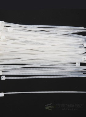 100PCS Strong Cable Ties / Tie Wraps Zip Ties ColorWhite Si