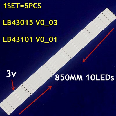 (10LED) LED Backlight Strip Lb43101 V0_01 LB43015 V0 03 For