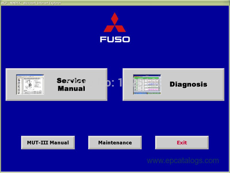 MT III (Fuso version) FMS-E16-1 (diagnostic system) 2016  Mi