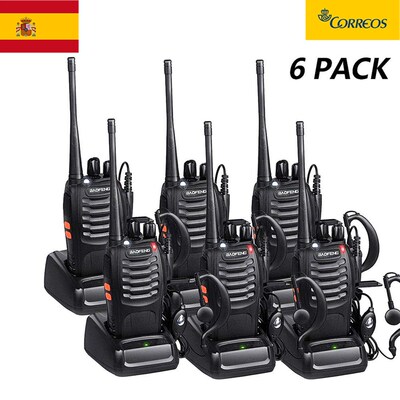 6Pcs BaoFeng BF-888s 2 Way Radio  Long Range Baofeng Walkie