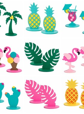Pineapple Tropical Decor Garden Flamingo Parti Decor Hawaiia