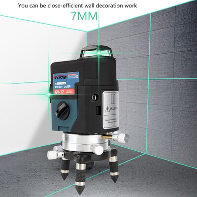 12Line 3D Green Laser Level Nivel a Laser 360 Graus Lazer Le