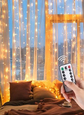 1/2/3M LED Curtain Garland on the Window USB Fairy String Li