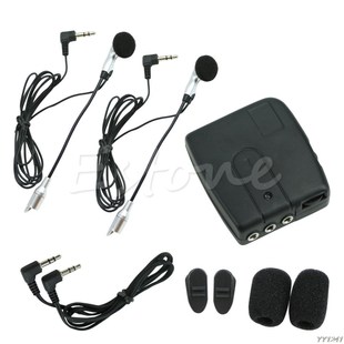 Motorbike Motorcycle Helmet 2-way Intercom Headset Communica