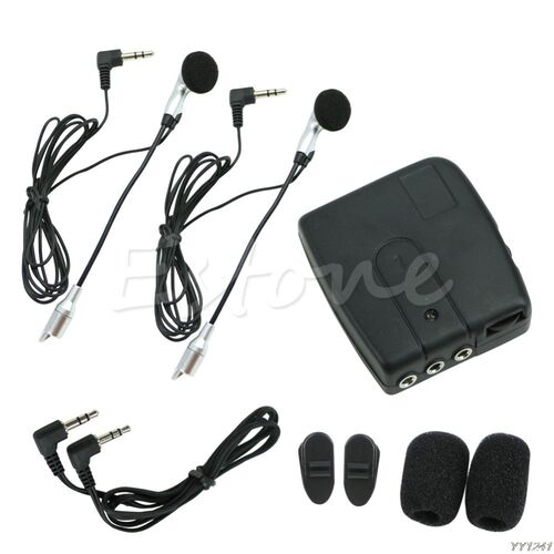 Motorbike Motorcycle Helmet 2-way Intercom Headset Communica