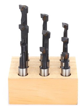 9PCS F1 Type Boring Cutter 3/8-Inch CNC Milling Tools Kit Se