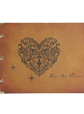 JEYL Scrapbook Photo Albums,DIY Retro Wedding Guest Book Re