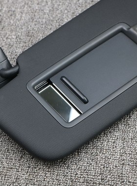 Pair Black Front Sun Visor Panel With Makeup Mirror For VW G