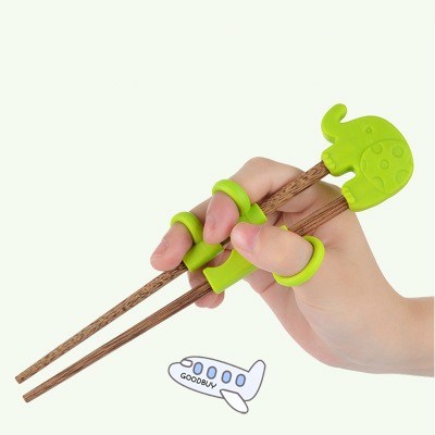 1 Pair Hot Sale Multi Color Cute Learning Training Chopstick