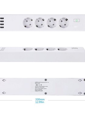 Wifi Smart Power Strip Surge Protector 4 EU Plug Outlets El