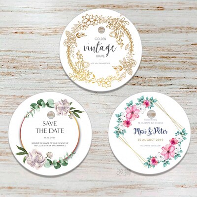 500pcs Custom Sticker and Customized Logos Wedding Birthdays