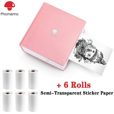 Phomemo M02 Portable Printer Thermal Sticker Pocket Label Sm