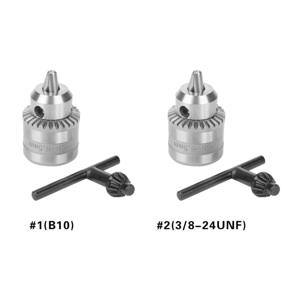 0.6 6.5mm B10 3/8 24UNF Mini Key Type Drill Chuck with Chuc