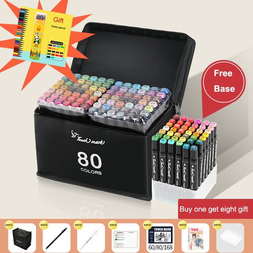 2021 Painting touch Marker Genuine Double headed Alcohol Oi