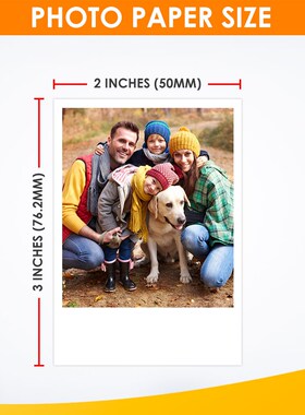 100 Sheets for Polaroid Photo Paper Polaroid Instax 2x3