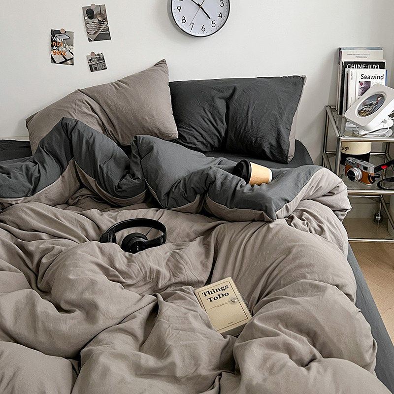 日本进口A类纯色被套单件150X200X230母婴级裸睡被罩学生宿舍三四