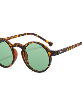 日本portney bell新款圆框太阳镜 时尚百搭圆形米钉眼镜 瘦脸ins