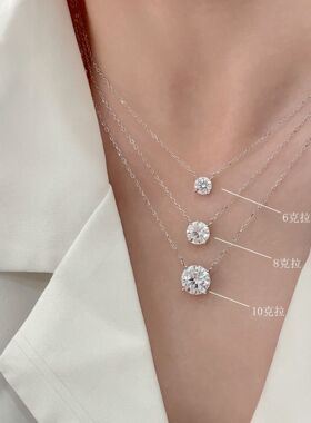 英国设计师cherry kitty凯铭s925银项链女单钻锆石吊坠颈链小众