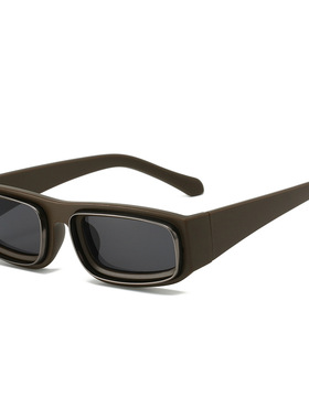 日本portney bell新款方框太阳镜 欧美个性双圈金属框架时尚简约