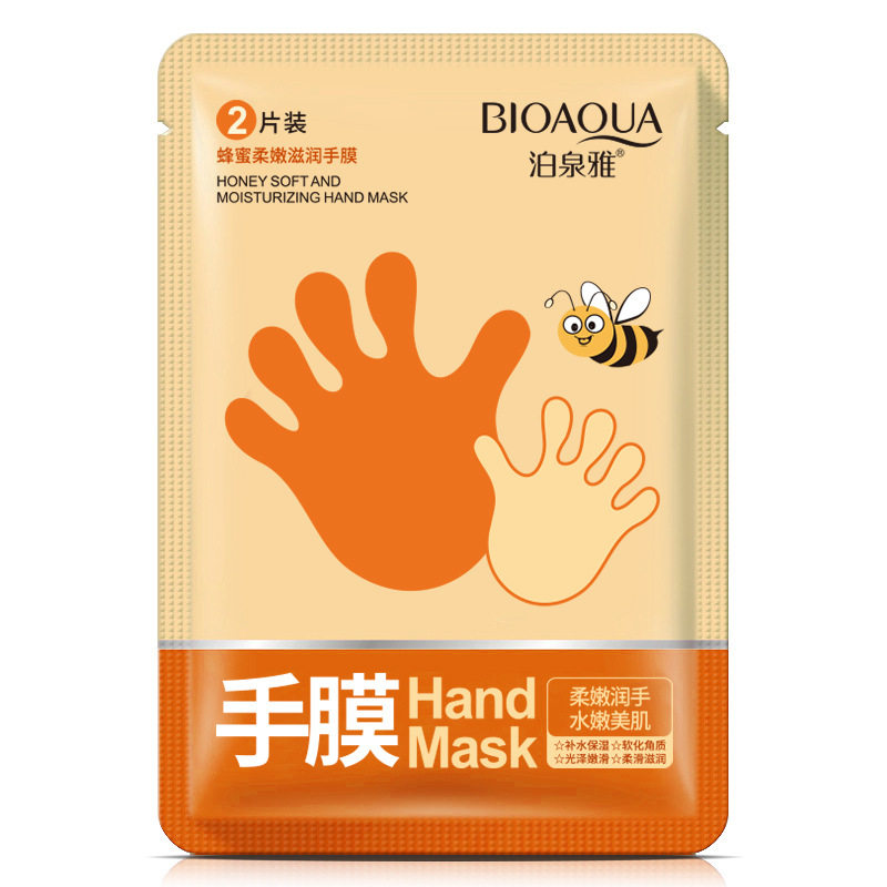 新款推荐泊泉雅蜂蜜保湿嫩滑护手膜贴霜 手部护理润肤乳冬季防冻